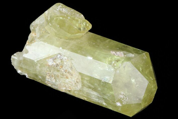 Lustrous Yellow Apatite Crystal - Morocco #82548